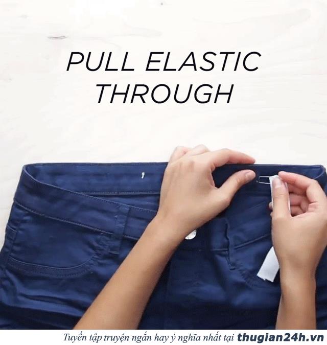 Tuyệt chiêu biến quần jeans rộng bụng thành vừa in cực đơn giản tại nhà 2